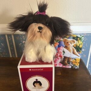 🐣AMERICAN GIRL PET DOG  EASTER BASKET READY CLAUDIE DIZZY DOT NEW WITH BOX